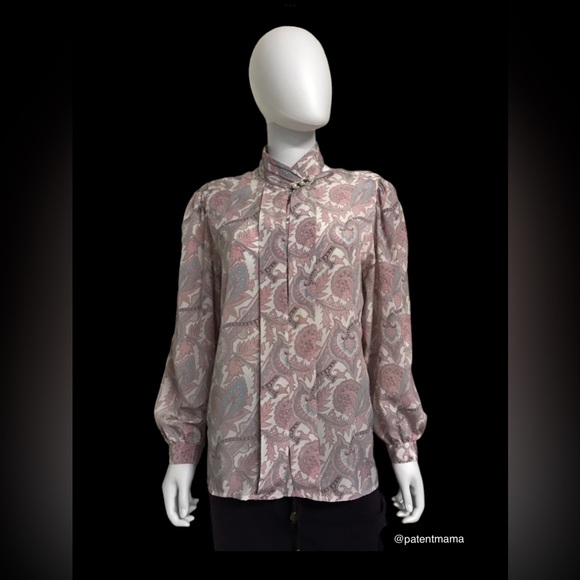 ALFRED DUNNER WOMENS FLORAL PAISLEY BLOUSE TOP - Picture 1 of 5